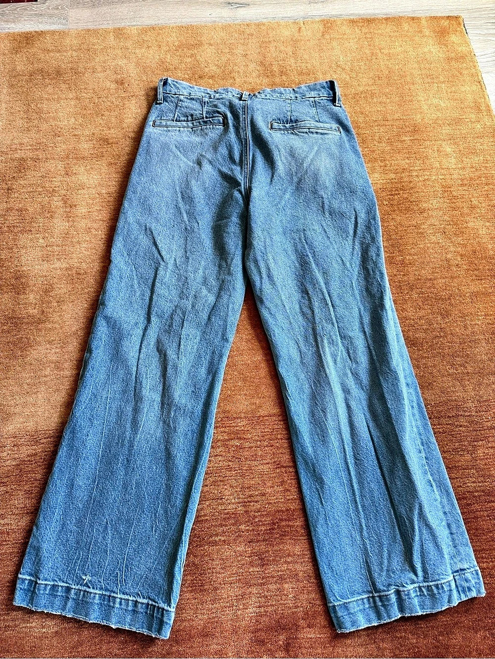 Express Women's trouser Wide Leg Jeans - Blue